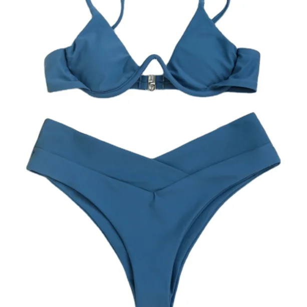 NO MOQ Newest Women Sexy Buckle U Type Steel Ring High Waist Bifurcation Bikini Swimwear, As picture
NO MOQ Newest Women Sexy Buckle U Type Steel Ring High Waist Bifurcation Bikini Swimwear, As picture