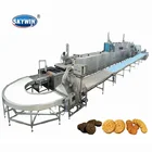 Gas Cookie Oven Machine Skywin Hard Soft Biscuit Bakery Gas Oven Making Machines Cookies Maker Price