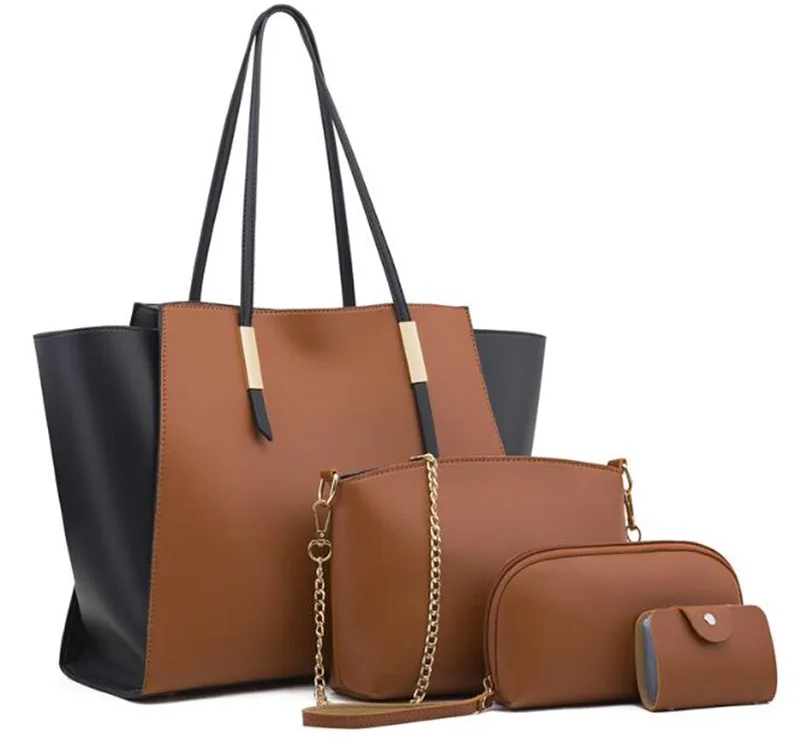 Trend pu lady leather women handbag set 4pcs handbag set, 7 colors in storage and custom color is workable
Trend pu lady leather women handbag set 4pcs handbag set, 7 colors in storage and custom color is workable