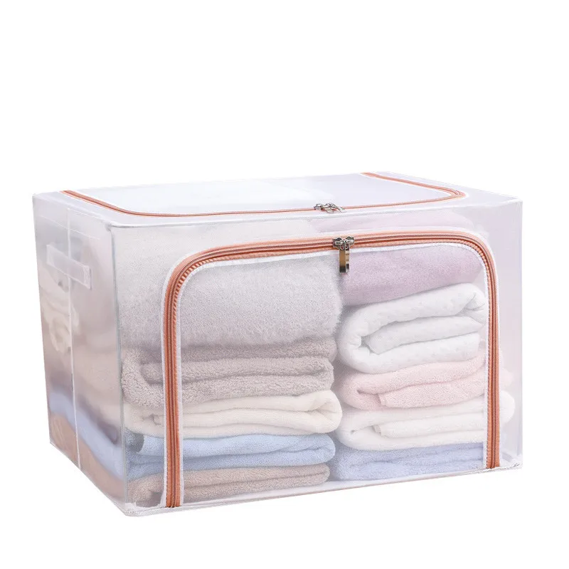 Foldable Clear Nylon Mesh PVC Clothes Storage Box Toy Quilt Storage Case, Customizable
Foldable Clear Nylon Mesh PVC Clothes Storage Box Toy Quilt Storage Case, Customizable