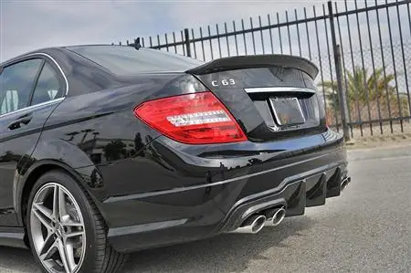 W Carbon Fiber Rear Trunk Ducktail Spoiler For Mercedes Benz C Class