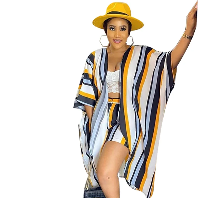 Women's Summer New Style Striped Shirt Loose Straight Shorts Pants Casual Suit, As showed 
Women's Summer New Style Striped Shirt Loose Straight Shorts Pants Casual Suit, As showed