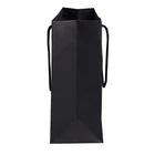Eco-friendly luxury UV printing logo black paper bag boutique paper gift bag
