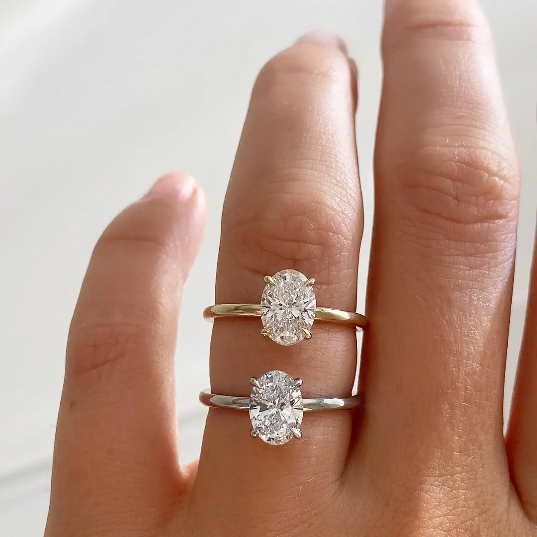 Single Oval moissnaite Four Claw Pure 14k white rose yellow color solid gold ring 2 grams gold solitaire ring price
Single Oval moissnaite Four Claw Pure 14k white rose yellow color solid gold ring 2 grams gold solitaire ring price