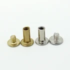 Brass Male Female File book binding screw folder rivet screws for account books