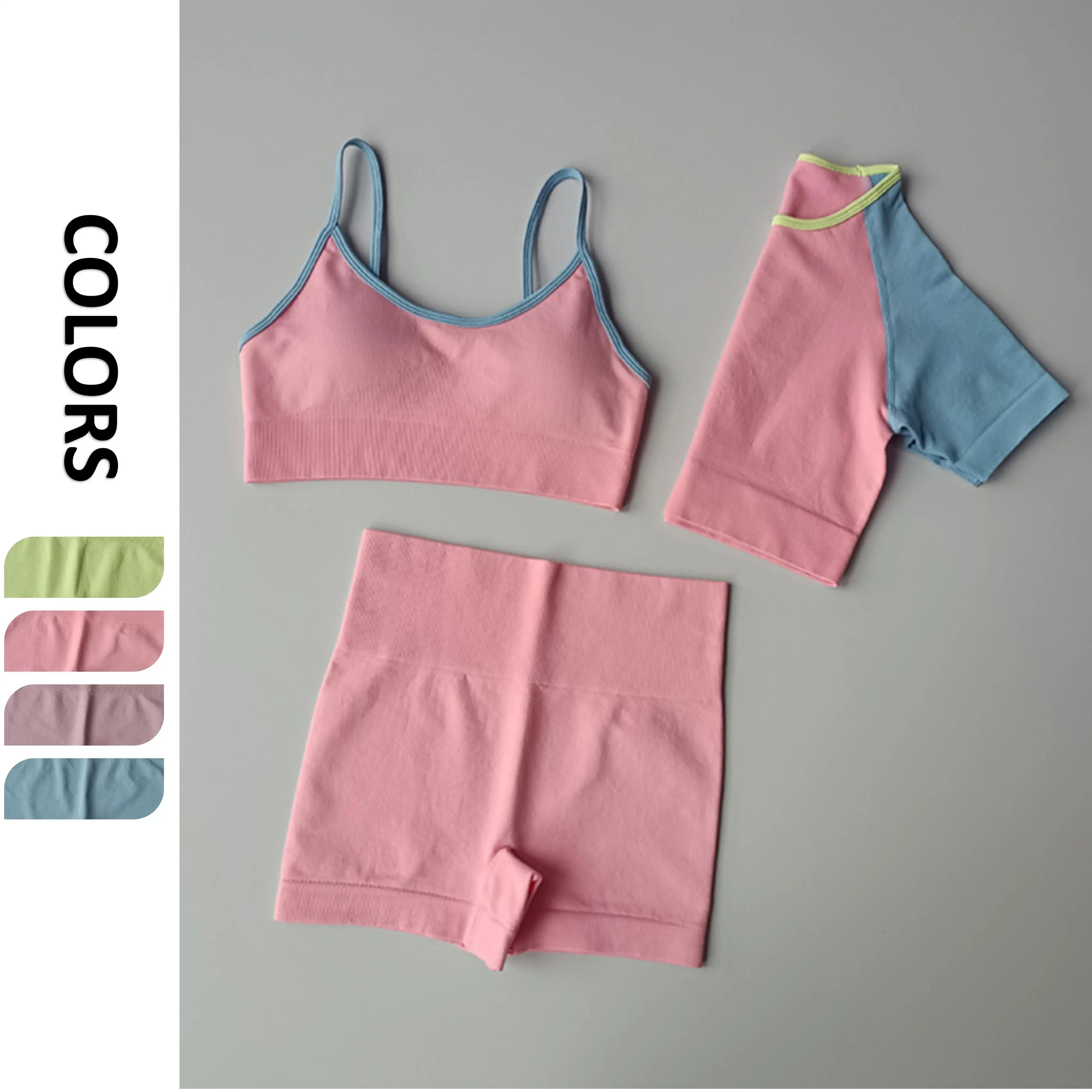 BBGQ128 drop shipping Women 3 pcs multi colors fashion sportswear sexy hot fashion inner wear unique seamless yoga wear
BBGQ128 drop shipping Women 3 pcs multi colors fashion sportswear sexy hot fashion inner wear unique seamless yoga wear