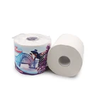 Wholesale 3 Ply Biodegradable White Embossed Tissue Roll Toilet Paper