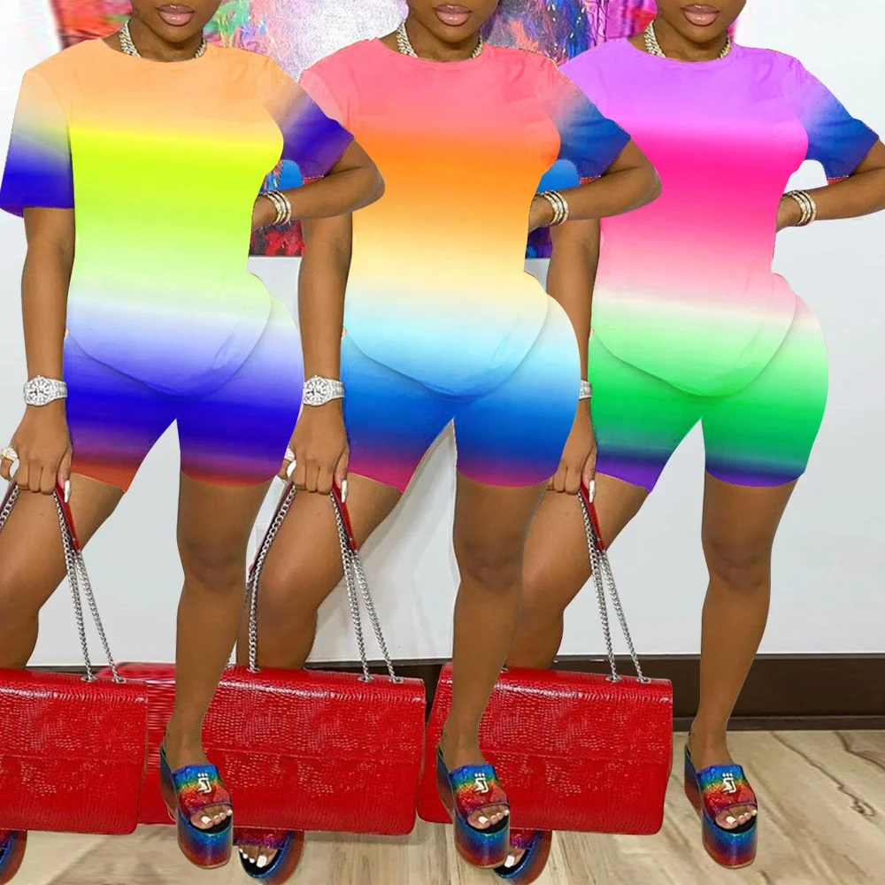 MT25-6273 Two Piece Outfit 2021 Women's Clothing Casual Summer 2 Piece Short Set Women Clothing Sets Rainbow 3 Colors Tie Dye
MT25-6273 Two Piece Outfit 2021 Women's Clothing Casual Summer 2 Piece Short Set Women Clothing Sets Rainbow 3 Colors Tie Dye