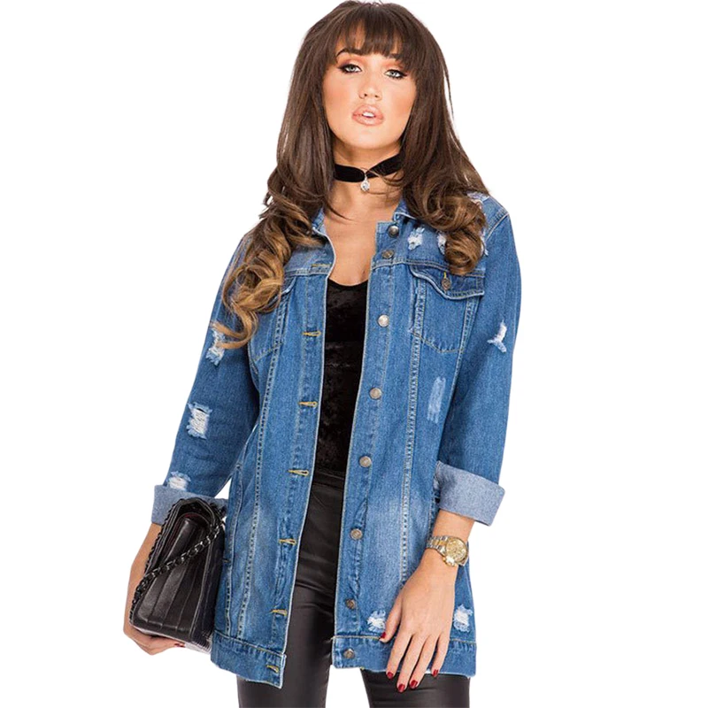 Wholesale blue denim jacket women fashion jean denim coat ladies bike jackets woman apparel
Wholesale blue denim jacket women fashion jean denim coat ladies bike jackets woman apparel
