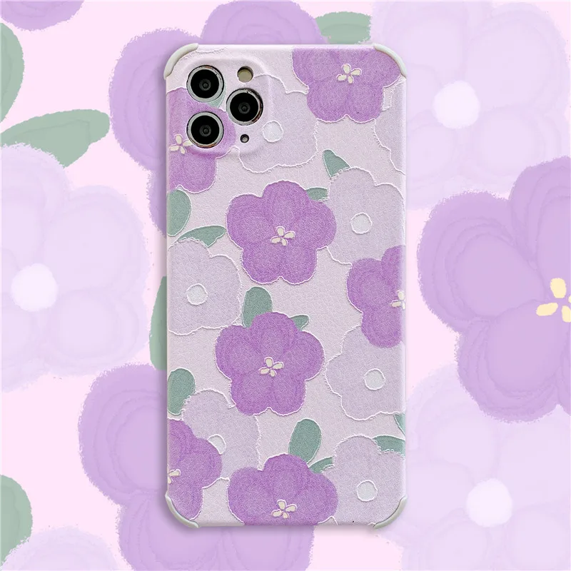 2021 Case for iphone 12 11 Pro Max Mini XR X XS SE 7 8 Plus Purple flowers cute Anti-fall covers
2021 Case for iphone 12 11 Pro Max Mini XR X XS SE 7 8 Plus Purple flowers cute Anti-fall covers