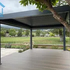 Louvers Motor Wall Mounted Adjustable Louvers Motor Built Aluminium Pergola In Frame