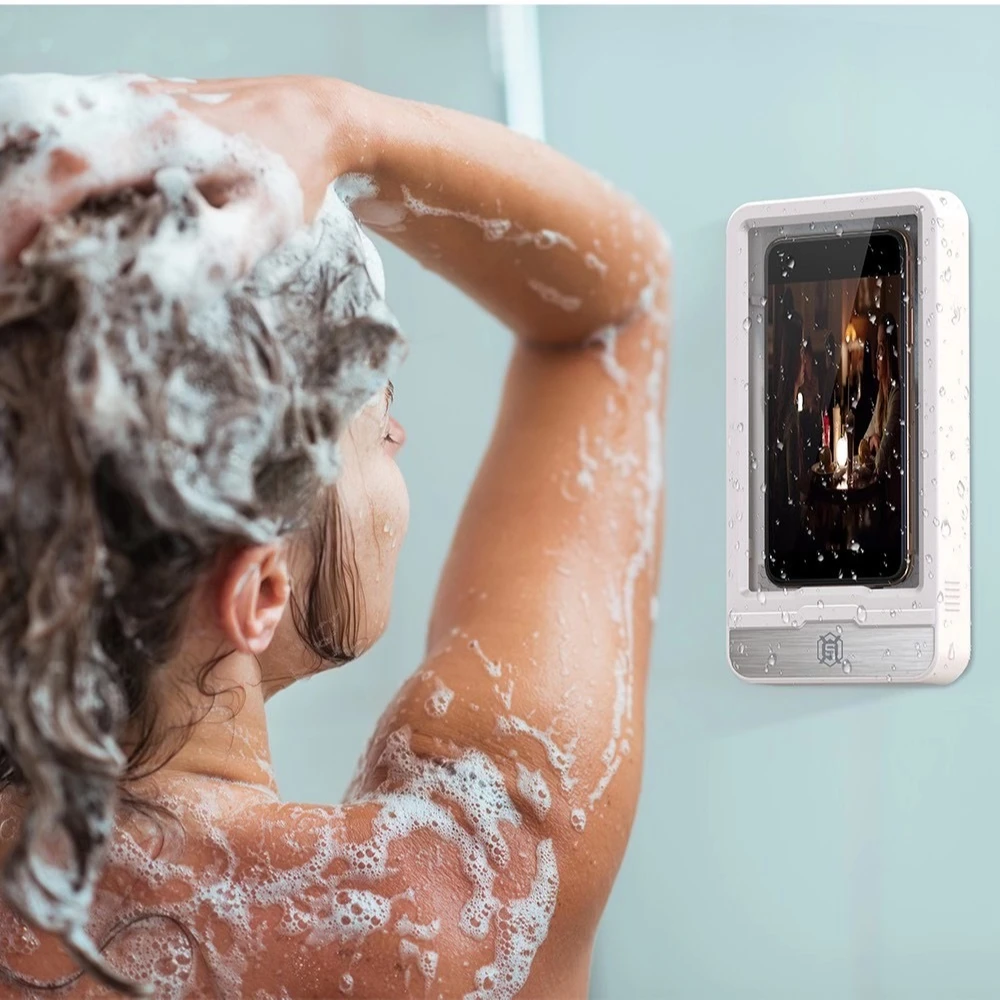 Dustproof Shockproof Mobile Phone Case Anti-Fog Phone Holder for Bathroom Universal Waterproof Shower Phone Case
Dustproof Shockproof Mobile Phone Case Anti-Fog Phone Holder for Bathroom Universal Waterproof Shower Phone Case