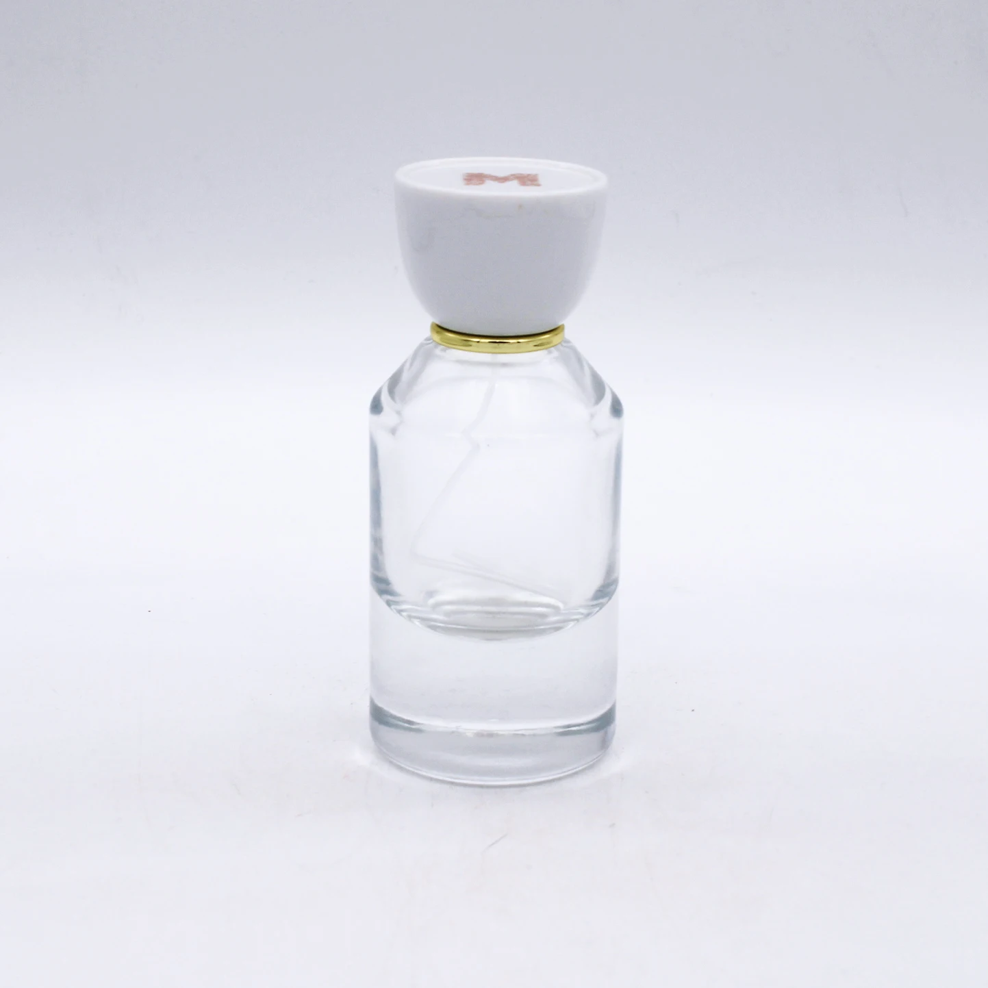 hot selling high quality clear cylinder cosmetic spray packaging perfume glass bottles 50ml