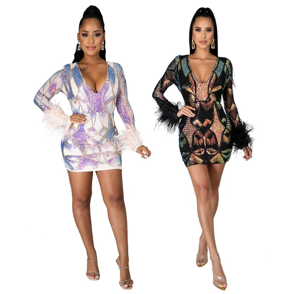 woman night club elegant sexy bodycon club dress