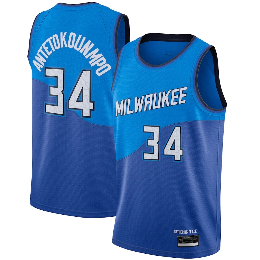 2020-21 season latest Milwaukee city edition bucks GREAT LAKES OF UNITY 34 Antetokounmpo The Alphabet basketball jersey
2020-21 season latest Milwaukee city edition bucks GREAT LAKES OF UNITY 34 Antetokounmpo The Alphabet basketball jersey