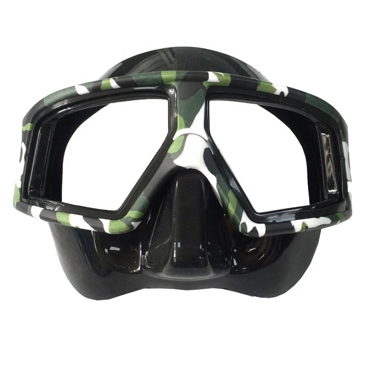 Cheap new design low volume diving mask camouflage diving mask with black silicone skirt and strap, Customized color supported
Cheap new design low volume diving mask camouflage diving mask with black silicone skirt and strap, Customized color supported