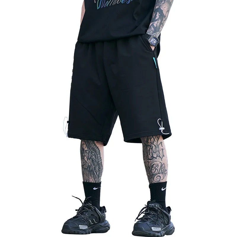2021 Streetwear custom logo men's cotton casual shorts loose elesticed waist sweat shorts for men, Picture
2021 Streetwear custom logo men's cotton casual shorts loose elesticed waist sweat shorts for men, Picture