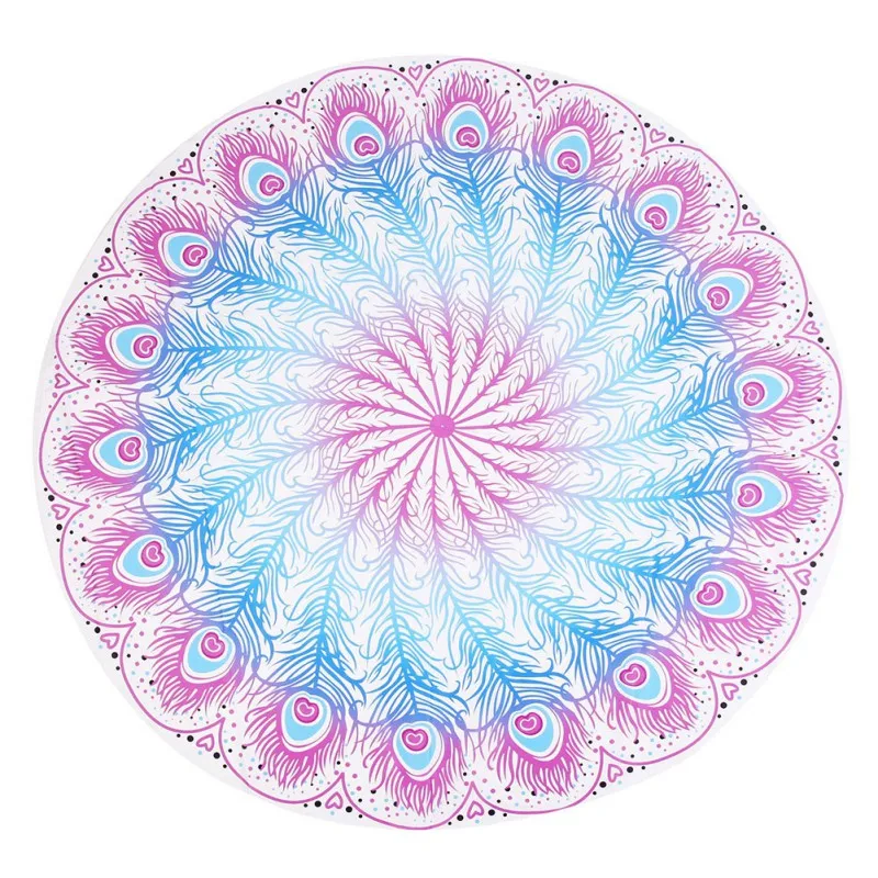 Round Feather Summer Beach Towel Yoga Mat Meditation Pad Ultra light Extra Large Round Yoga Mat, Customized color
Round Feather Summer Beach Towel Yoga Mat Meditation Pad Ultra light Extra Large Round Yoga Mat, Customized color