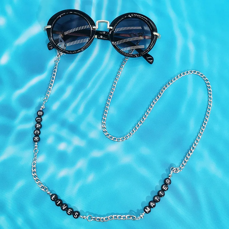 Hip Hop Black Lives Matte Sunglasses Cords ODM Sunglasses Chain Stainless Steel Sunglasses Strap, Silver
Hip Hop Black Lives Matte Sunglasses Cords ODM Sunglasses Chain Stainless Steel Sunglasses Strap, Silver