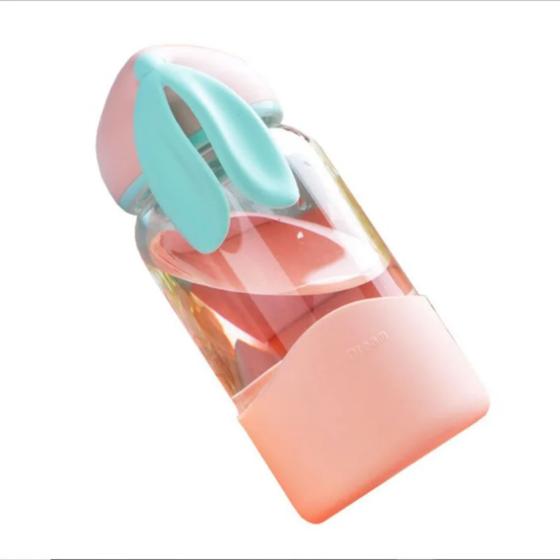 Custom Logo Kids Cute Bunny Glass Cup Leak-proof Glass Carafe with Silicone Sleeve Water Bottle
Custom Logo Kids Cute Bunny Glass Cup Leak-proof Glass Carafe with Silicone Sleeve Water Bottle