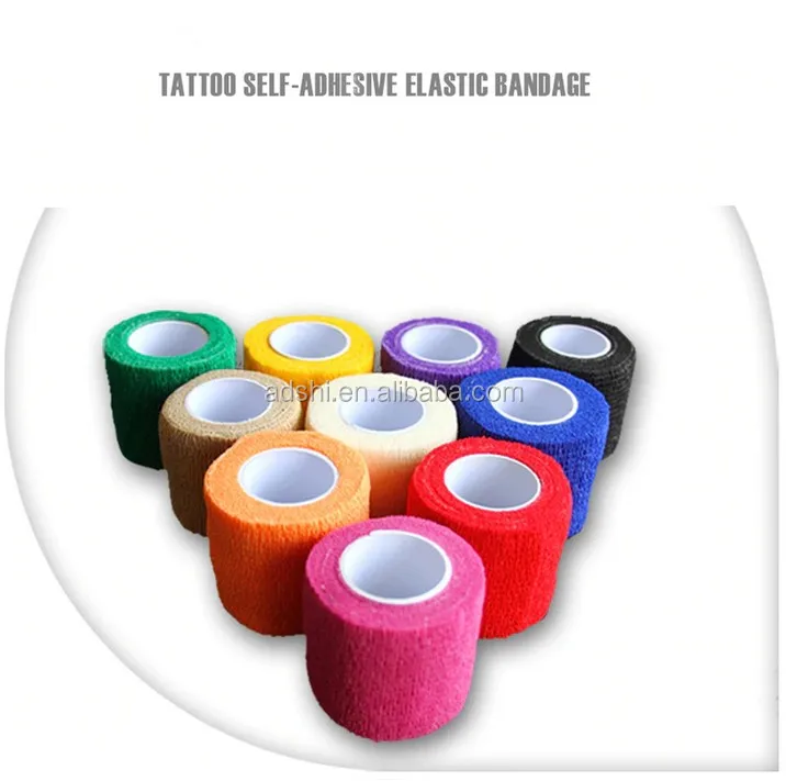 2.5/5mm Disposable Tattoo Self-adhesive Elastic Bandage Grip Cover Wrap Sport Tape for tattoo pen/permanent makeup pen, Blue,red,yellow,purple,green
2.5/5mm Disposable Tattoo Self-adhesive Elastic Bandage Grip Cover Wrap Sport Tape for tattoo pen/permanent makeup pen, Blue,red,yellow,purple,green