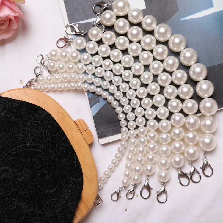 stock 10 different sizes pearl chain bag handles
stock 10 different sizes pearl chain bag handles
