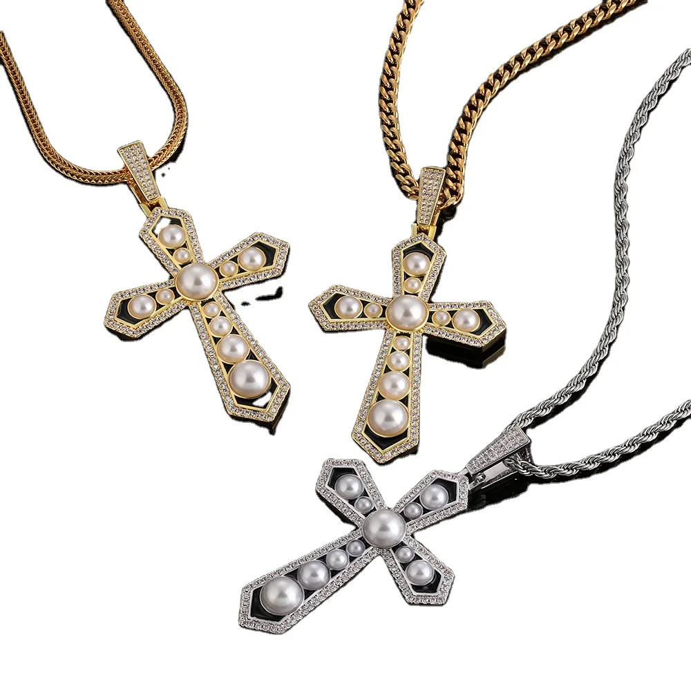Plated CZ Diamond Cross Pearl Necklace Pendant Lady Choker Twin White Pearl Cross Necklace Gold Fashion Link Chain
Plated CZ Diamond Cross Pearl Necklace Pendant Lady Choker Twin White Pearl Cross Necklace Gold Fashion Link Chain