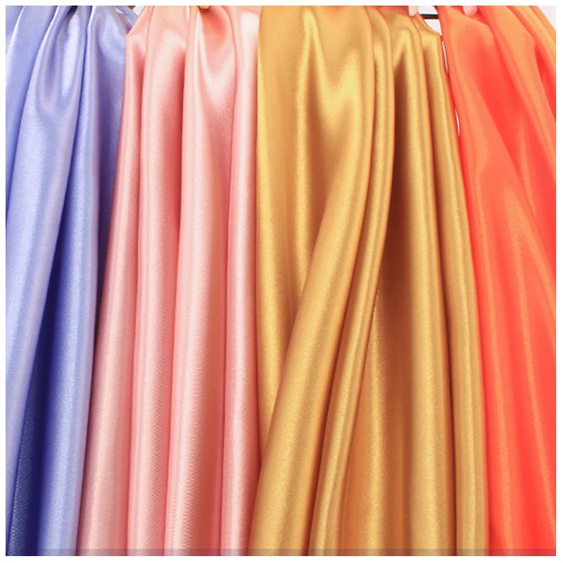 High Quality 100% Polyester Luxurious Shiny Silk Satin Fabric For Skirts And Evening Dresses
High Quality 100% Polyester Luxurious Shiny Silk Satin Fabric For Skirts And Evening Dresses