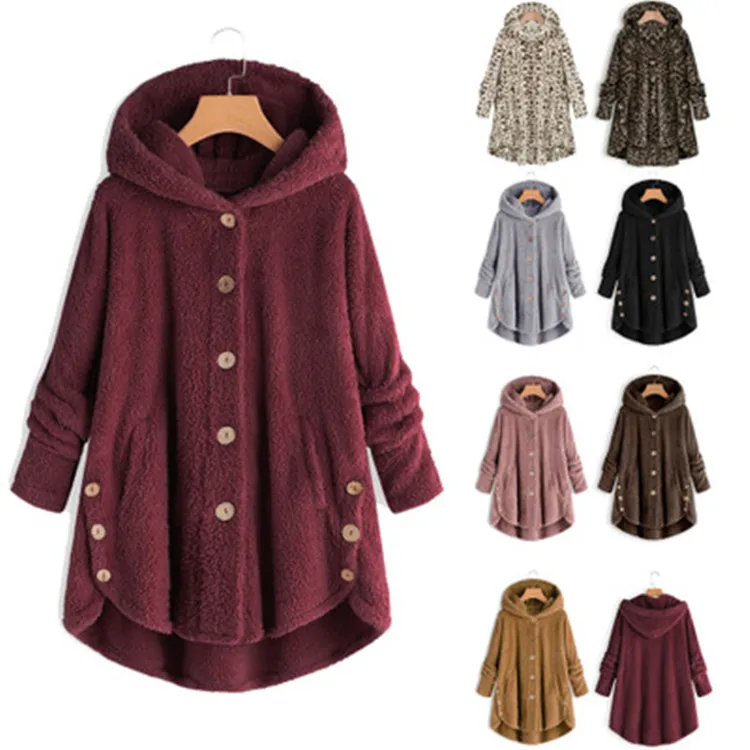 New Style Winter Outwear Tops Women Warm Overcoat Plush Irregular Sherpa Fleece Jacket Cat Ears Fluffy Sweater Hoodie Style, Customized colors
New Style Winter Outwear Tops Women Warm Overcoat Plush Irregular Sherpa Fleece Jacket Cat Ears Fluffy Sweater Hoodie Style, Customized colors