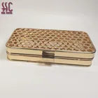6.5*4.2 inches patterned purse frame metal clutch bag frame for ladies
