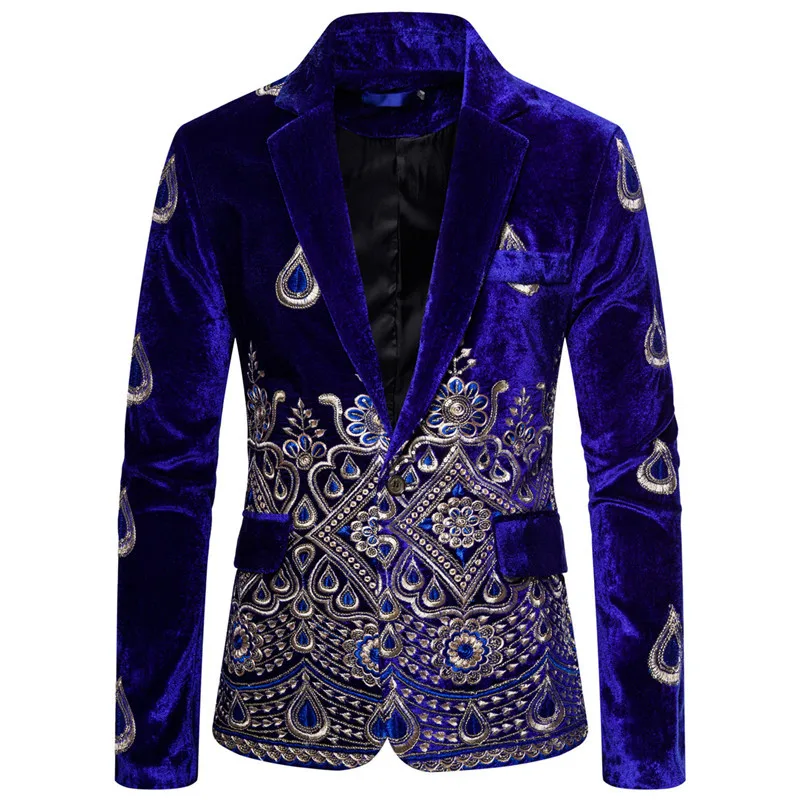 Floral Embroidery Wedding Suits For Men Luxury Wine Velvet Formal Slim Fit Single Button Mens Party Clothes Business Suit Jacket
Floral Embroidery Wedding Suits For Men Luxury Wine Velvet Formal Slim Fit Single Button Mens Party Clothes Business Suit Jacket