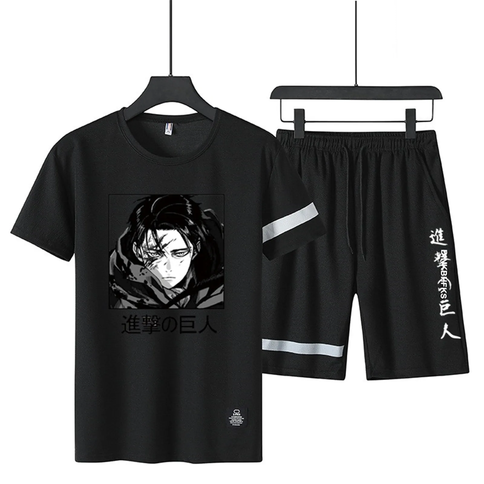 No Minimum Wholesale Tshirts In Bulk Melanin Anime Printing T-Shirt And Shorts Set 2 Piece For Men, Customized color
No Minimum Wholesale Tshirts In Bulk Melanin Anime Printing T-Shirt And Shorts Set 2 Piece For Men, Customized color