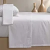 King size linen set 100% cotton striped hotel living sheets