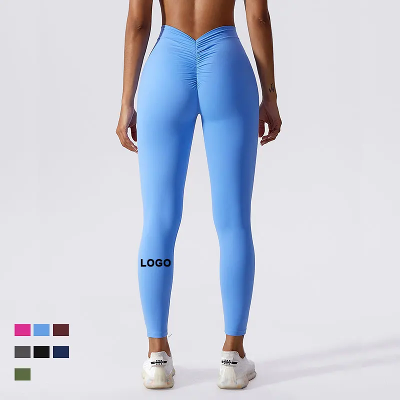 High Waist Fitness Gym Wear Workout Leggings For Women V Back Scrunch Butt Yoga Leggings
High Waist Fitness Gym Wear Workout Leggings For Women V Back Scrunch Butt Yoga Leggings