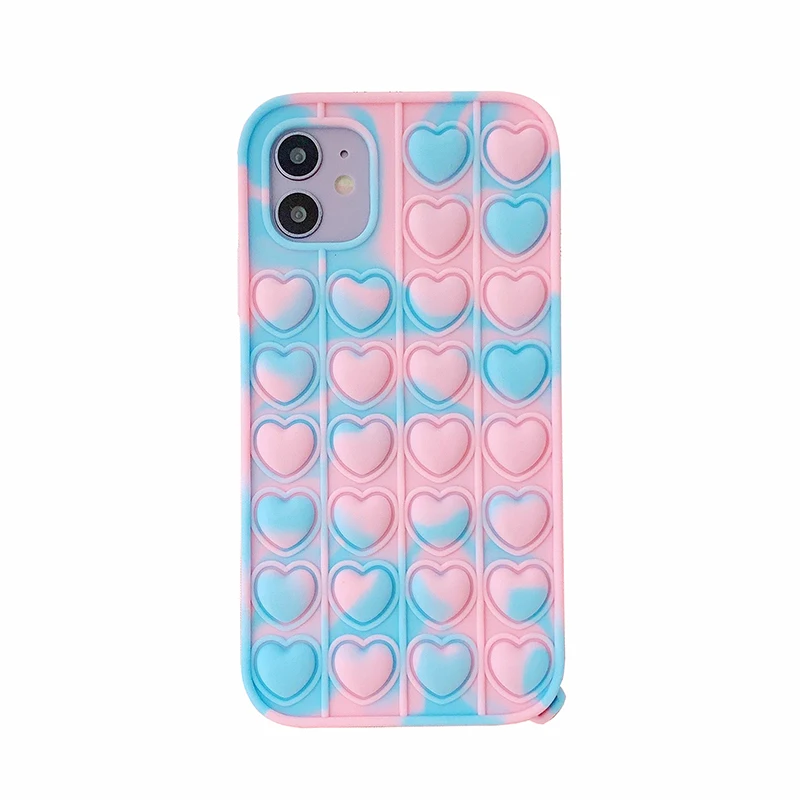Fidget Toys Phone Case For iPhone 11/12 Pro Max Silicone Push Phone Covers Push Bubble Game Cell Phone Case, Multi-color
Fidget Toys Phone Case For iPhone 11/12 Pro Max Silicone Push Phone Covers Push Bubble Game Cell Phone Case, Multi-color
