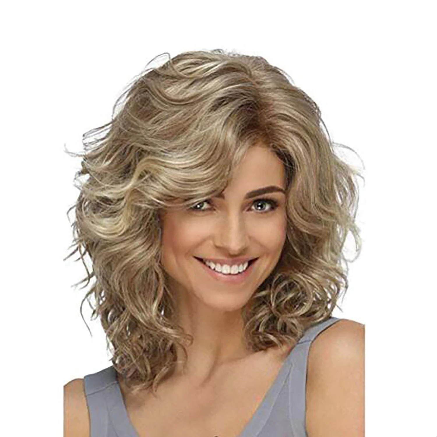 European And American Fashion Women Gradient Medium Long Hair Wig Cover 360 Lace Front Wig
European And American Fashion Women Gradient Medium Long Hair Wig Cover 360 Lace Front Wig