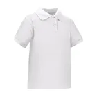Men 100% Cotton Pique Custom Uniform Bulk Polo Shirt White Color