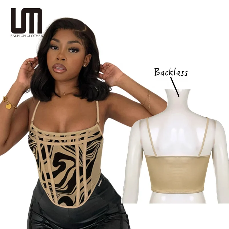Liu Ming Summer Women Sexy Vintage Printed Corset Backless Party Wear Vests Tank Tops, Customized color
Liu Ming Summer Women Sexy Vintage Printed Corset Backless Party Wear Vests Tank Tops, Customized color