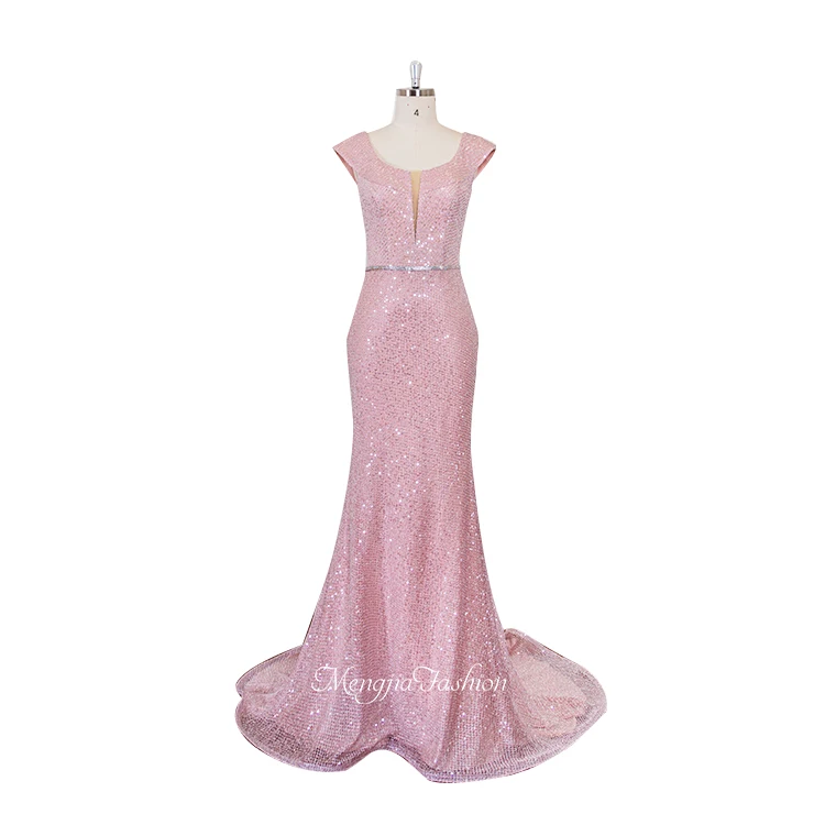 B093 OEM ODM custom made short sleeve pink fishtail backless sequin evening dress party women
B093 OEM ODM custom made short sleeve pink fishtail backless sequin evening dress party women