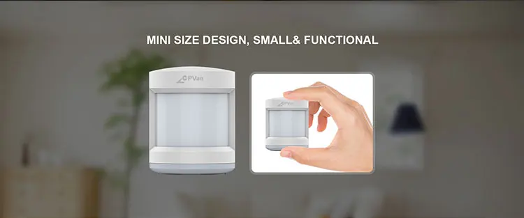 Zigbee battery operated wireless small alarm pir motion sensor infrared body for wholesale work with smartlife - ANKUX.COM