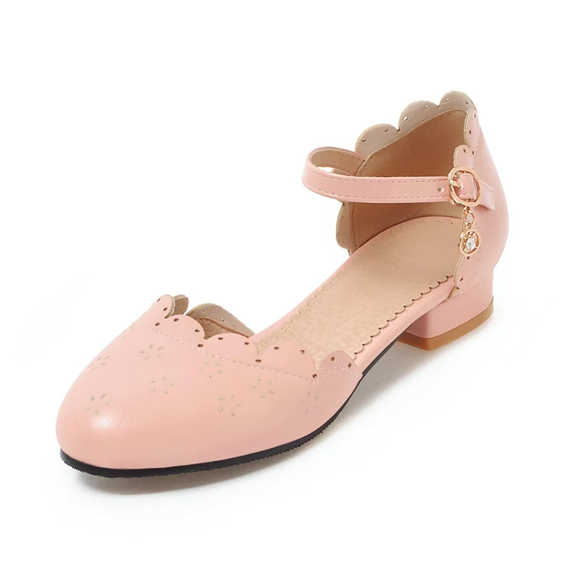 New Solid colorLeisure Sandal Women Round Toe Buckle Low heel sandals, Pink/black/white
New Solid colorLeisure Sandal Women Round Toe Buckle Low heel sandals, Pink/black/white