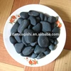 3 - 5cm garden decoration material in black color pebble stone