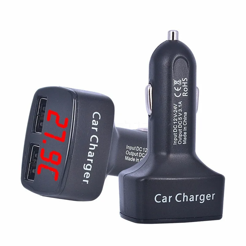 4 in 1 Dual USB LCD Display Fast Car Charger For iPhone12 Pro Max Mobile Phone Adapter EC2 5V 3.1A Drop Shipping, Black,white
4 in 1 Dual USB LCD Display Fast Car Charger For iPhone12 Pro Max Mobile Phone Adapter EC2 5V 3.1A Drop Shipping, Black,white