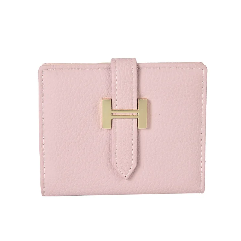 2021 new short female Wallet Korean fashion purse female thin buckle small purse, Customized color
2021 new short female Wallet Korean fashion purse female thin buckle small purse, Customized color