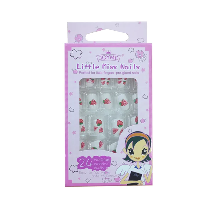 0040-CM-04 back glue children press on nail tips 24 pcs/set Manicure Kits kid's nails false Strawberry nail, Clear
0040-CM-04 back glue children press on nail tips 24 pcs/set Manicure Kits kid's nails false Strawberry nail, Clear