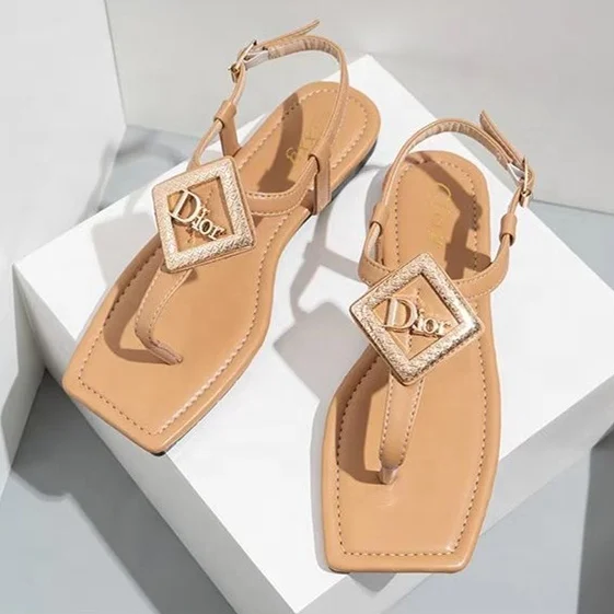 T-Strap Metal Decoration Clip Toe Flat Sandals for Ladies Summer Square Toe Ankle Strap Women Sandals, Black,apricot,green,blue
T-Strap Metal Decoration Clip Toe Flat Sandals for Ladies Summer Square Toe Ankle Strap Women Sandals, Black,apricot,green,blue
