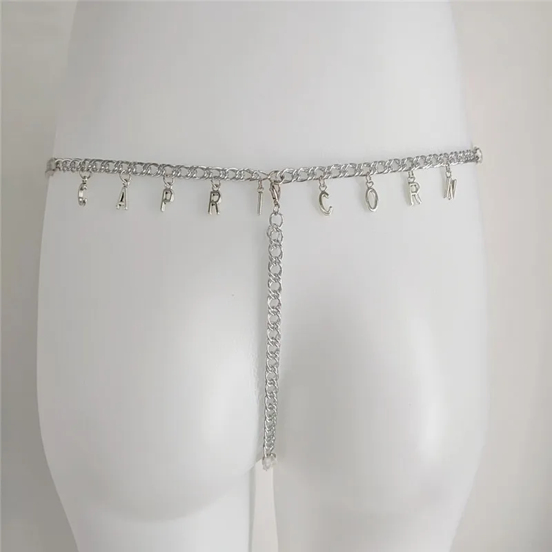 12 Zodiac Custom Rhinestone Crystal Letter Bikini Belly Chain Waist Chain Charm Sexy T-string Thong Body Chain Jewelry For Women
12 Zodiac Custom Rhinestone Crystal Letter Bikini Belly Chain Waist Chain Charm Sexy T-string Thong Body Chain Jewelry For Women
