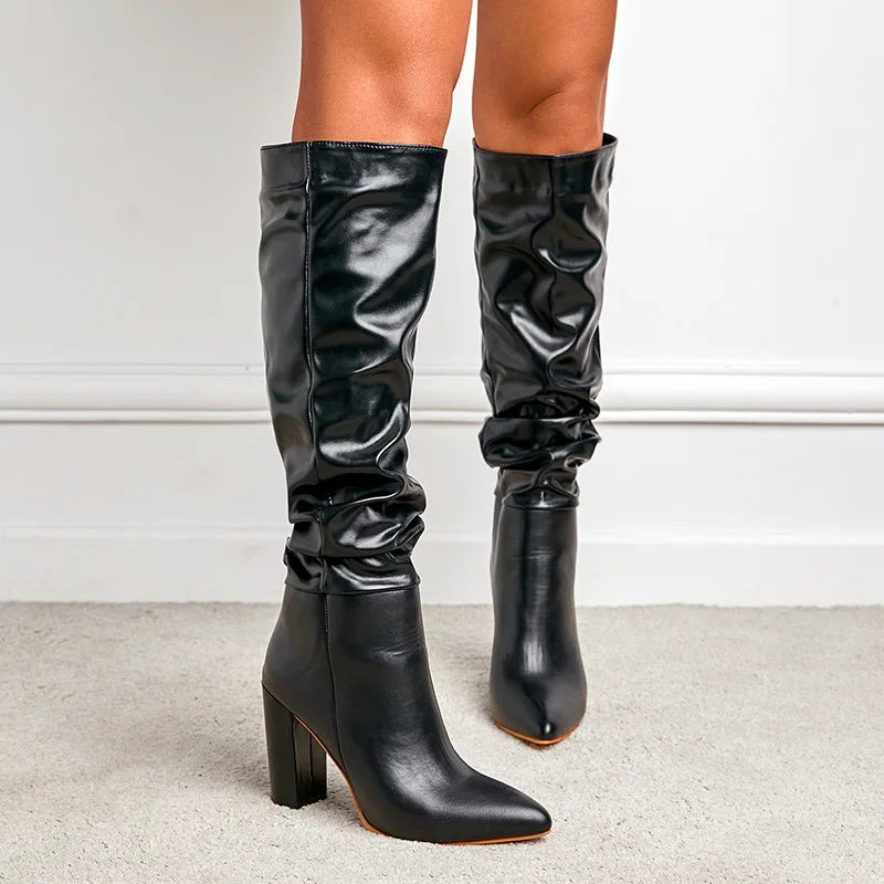 Dropshipping 2022 New style custom pointed toe thick high heel over the knee boots
Dropshipping 2022 New style custom pointed toe thick high heel over the knee boots