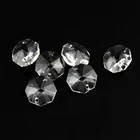 High-Quality Transparent Crystal 2 Holes For Chandelier Prism Octagonal Beads