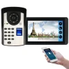 7 Inch Smart Video Door Phone /Intercom Wth Mobile App, Fingerprint , Password Unlocking